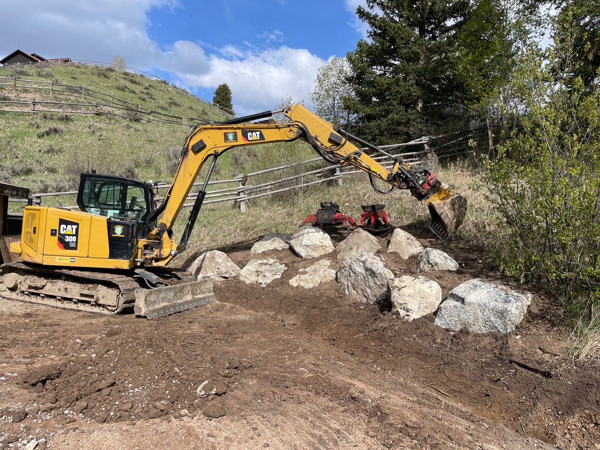 Land Clearing for Hansen Earth Works in Jackson, WY