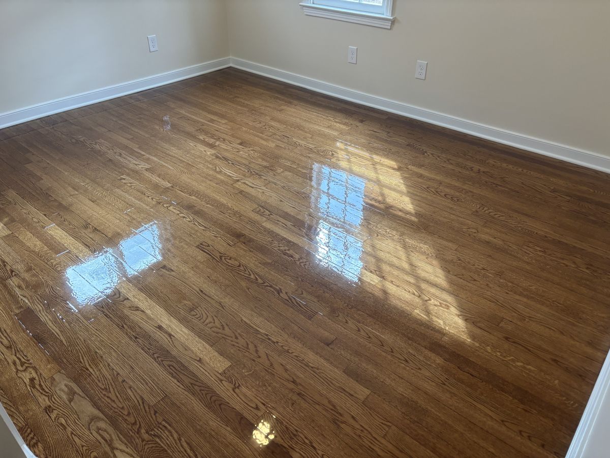 Refinishing hardwood flooring for Jason Tench Flooring LLC in Richmond, VA