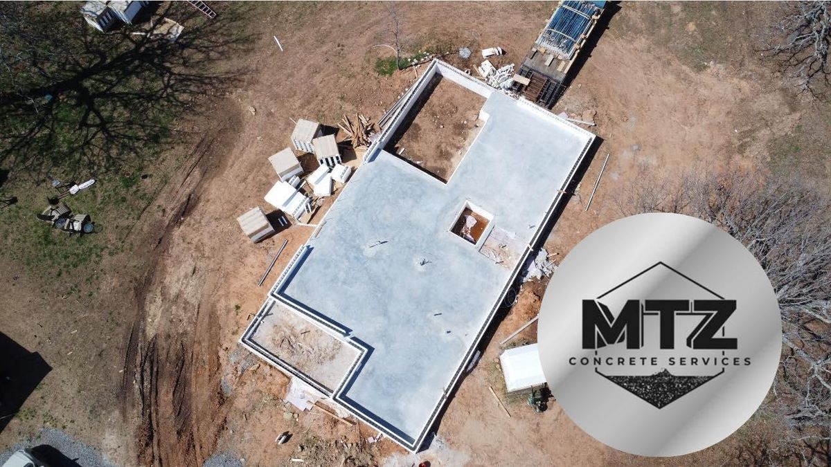 Concrete Slab Construction for MTZ Concrete Services in Tulsa, OK