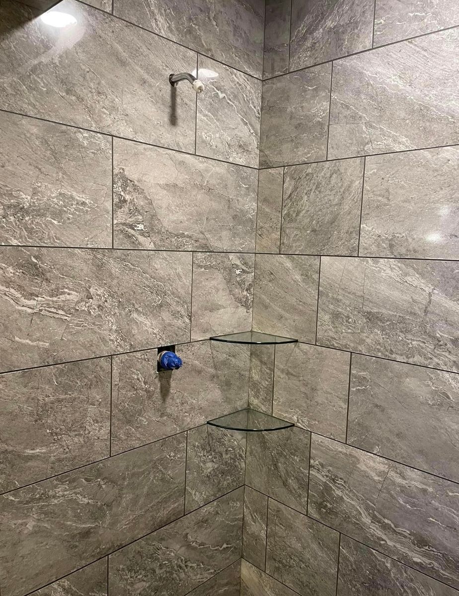 Custom Tile Showers for B4 Construction LLC in Cookville, TN