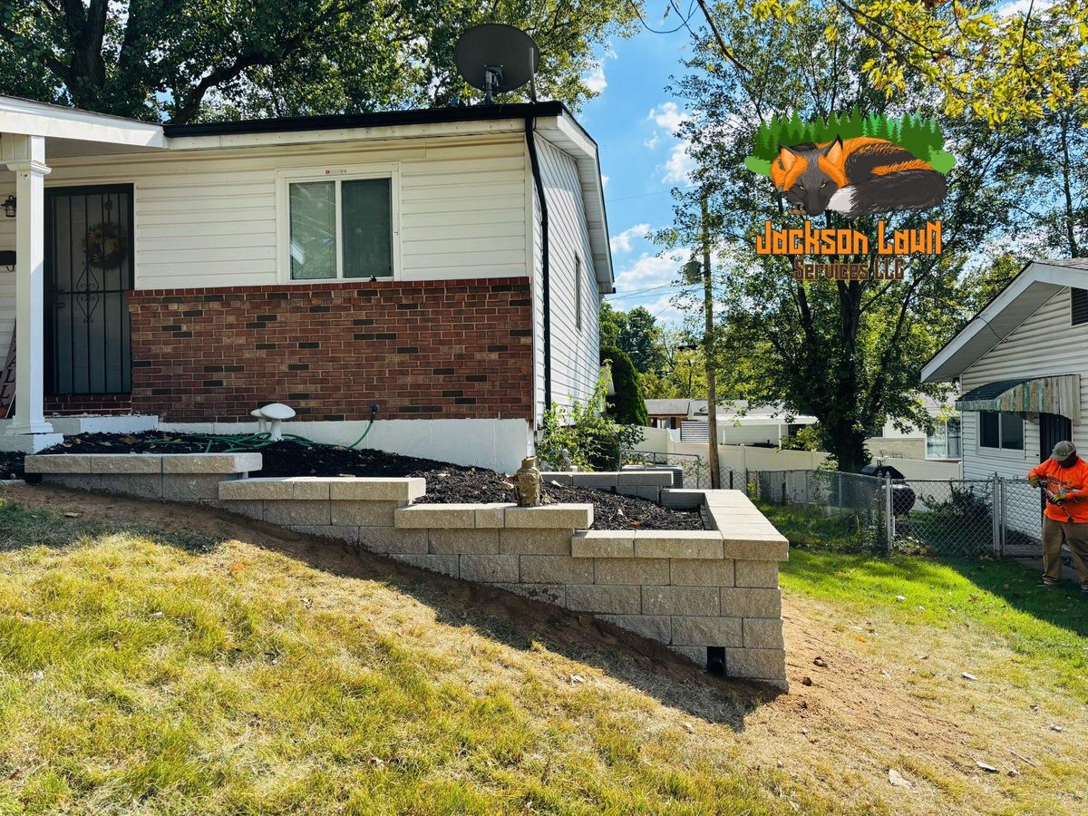 Retaining Walls for Jackson Lawn Services LLC in St Louis, MO
