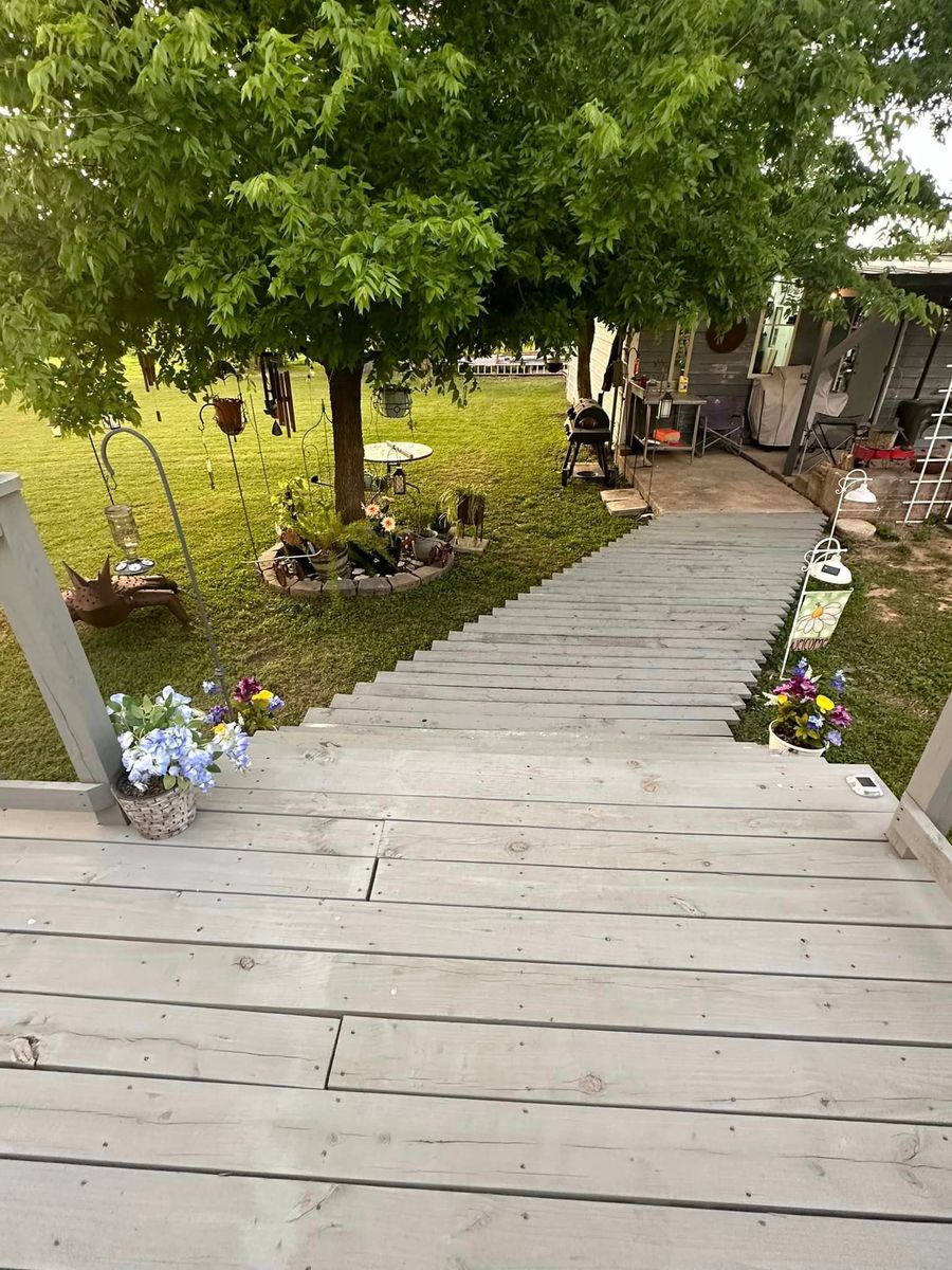 Deck and Patio Construction for R E Tanner Home Improvement in Buckholts, TX