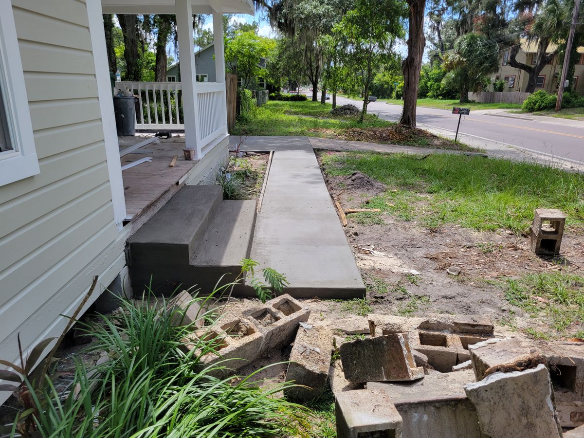 Sidewalk Installation for Downer Site Services in Sanford, FL