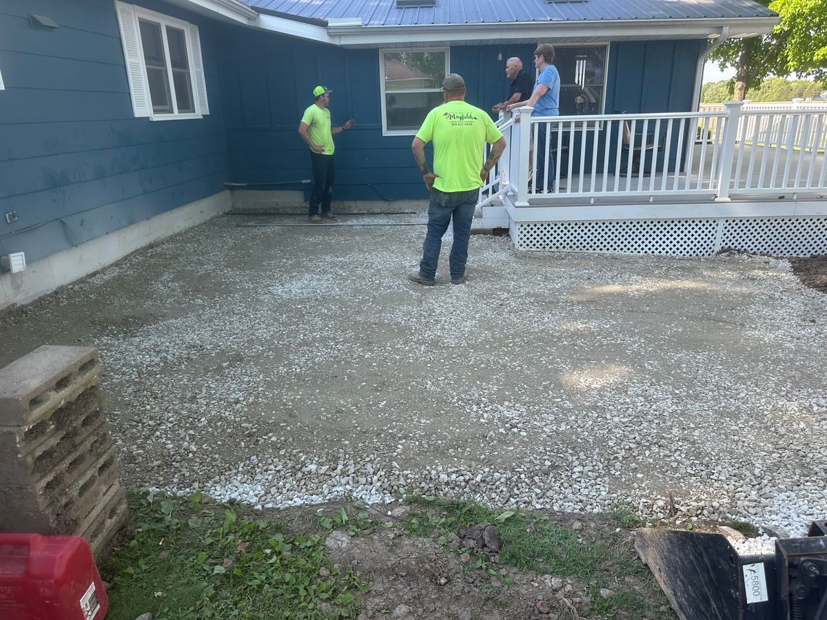 Rock and Bulk Material Delivery for Mayfield Landscaping in Staunton, IL