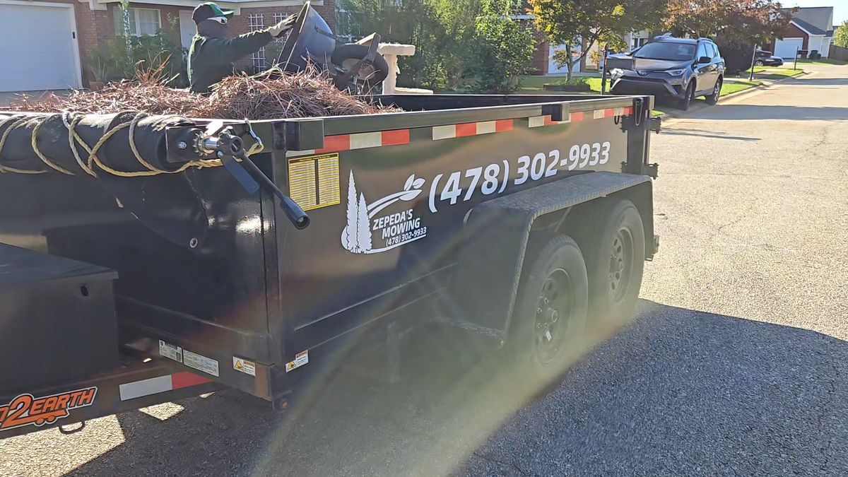 Dump Trailer Services for Zepeda's Mowing in Fort Valley, GA