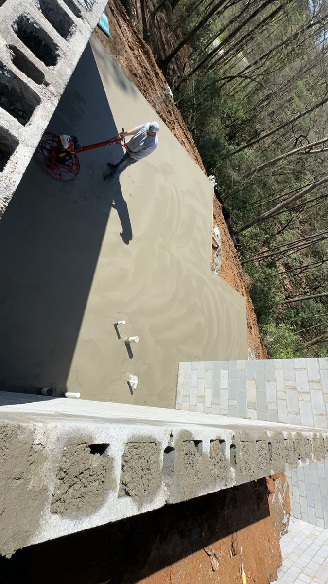 Concrete Slab Construction for Stines and Company  in Rutherfordton, NC