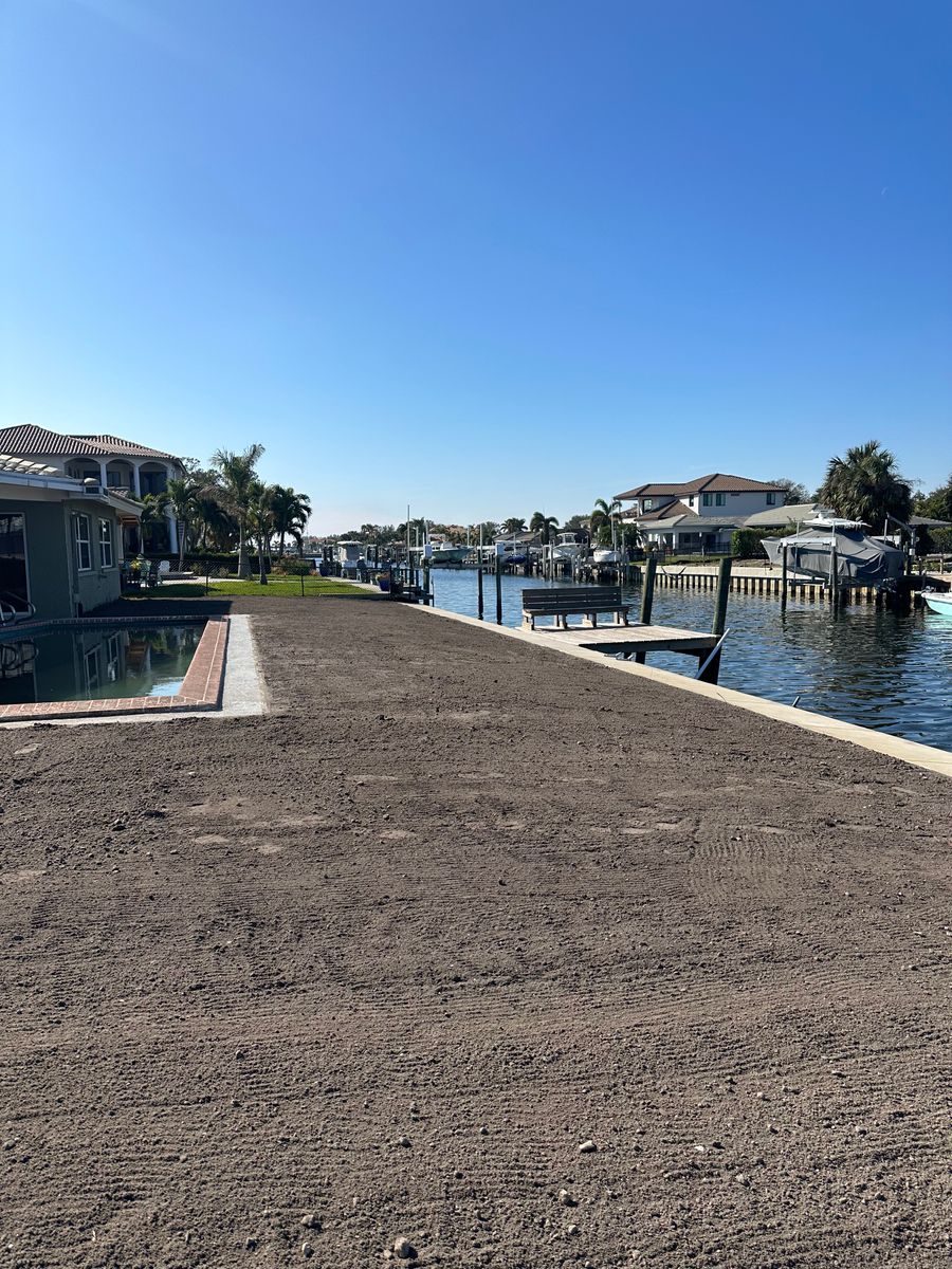 Grading/Site Prep for POZ Property Solutions in Tampa, FL