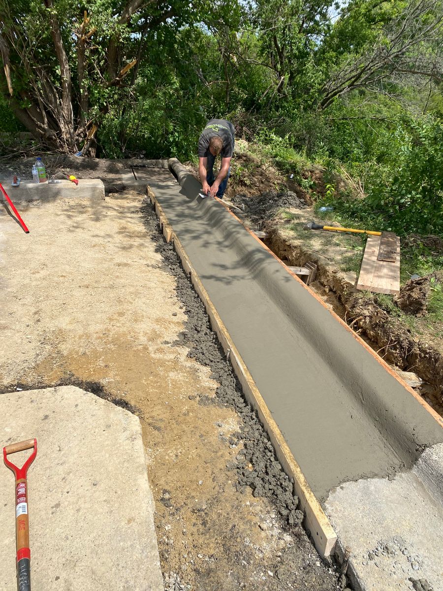 Driveway Install for TDC Excavating in Dubuque, IA