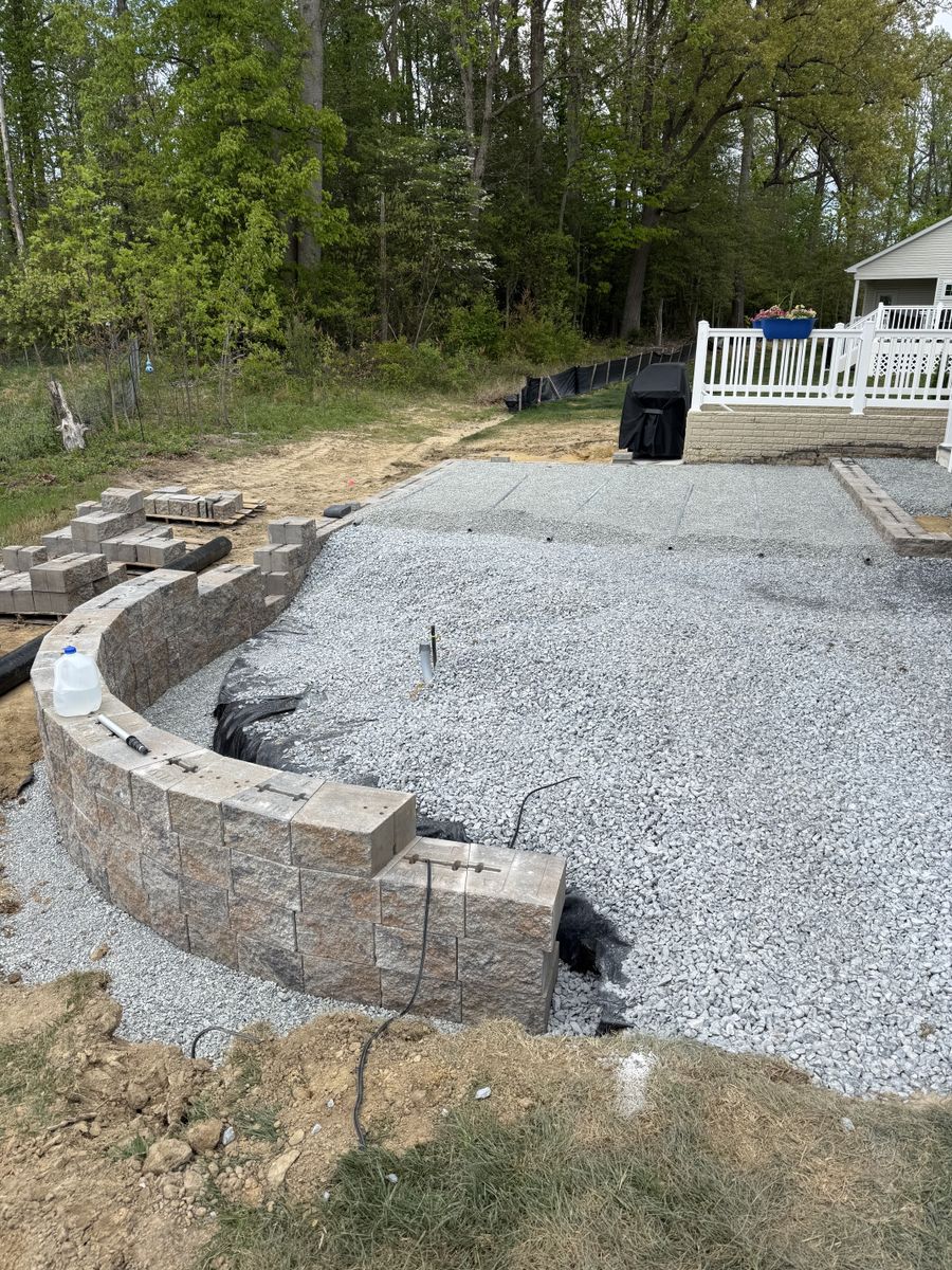 Seating Walls for SoDel Stone Works & Construction LLC in Sussex County, DE