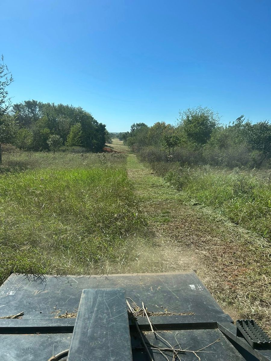 Brush Hogging for Wright Way Land & Welding in Lawton, OK