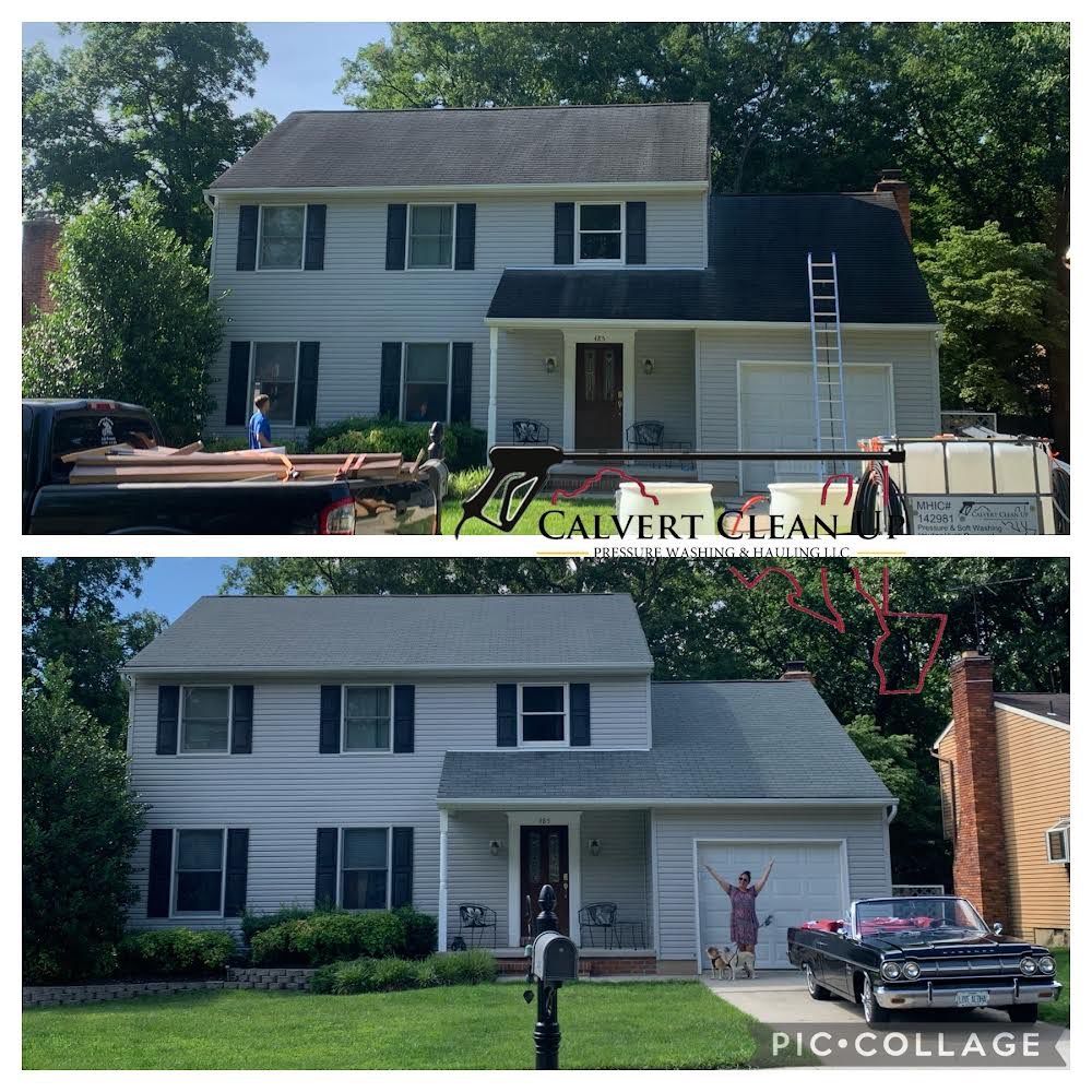 Roof Cleaning for Calvert Clean Up, Pressure Washing & Hauling LLC in Pasadena, MD