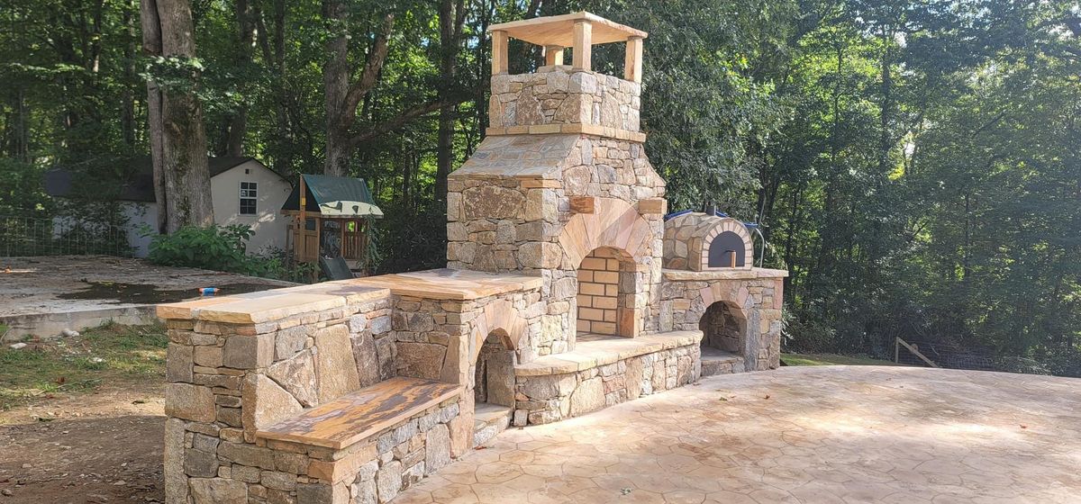 Natural Stone Hardscape for Outdoor Assassins LLC in Hendersonville, NC