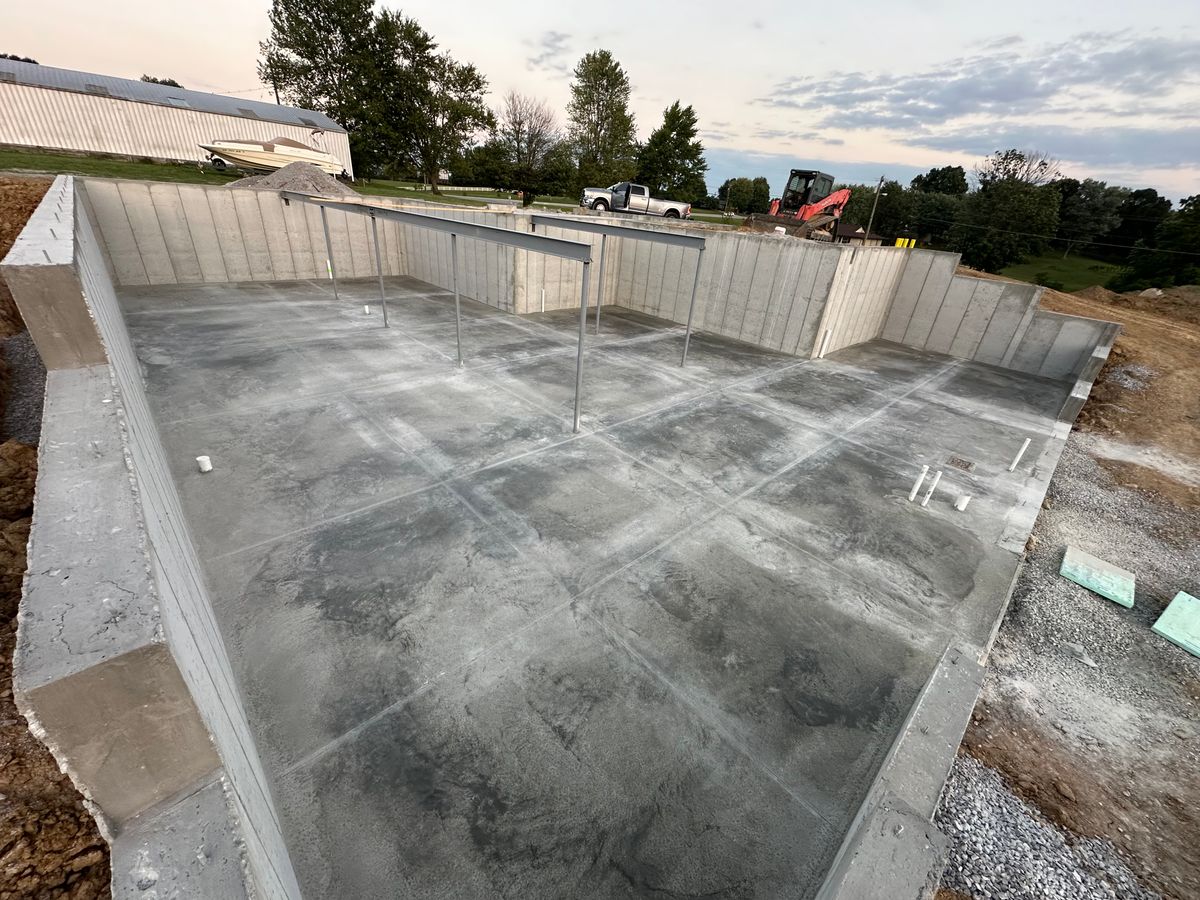 Concrete Slab Construction for Tanenbaum Services & Concrete in Florence, KY