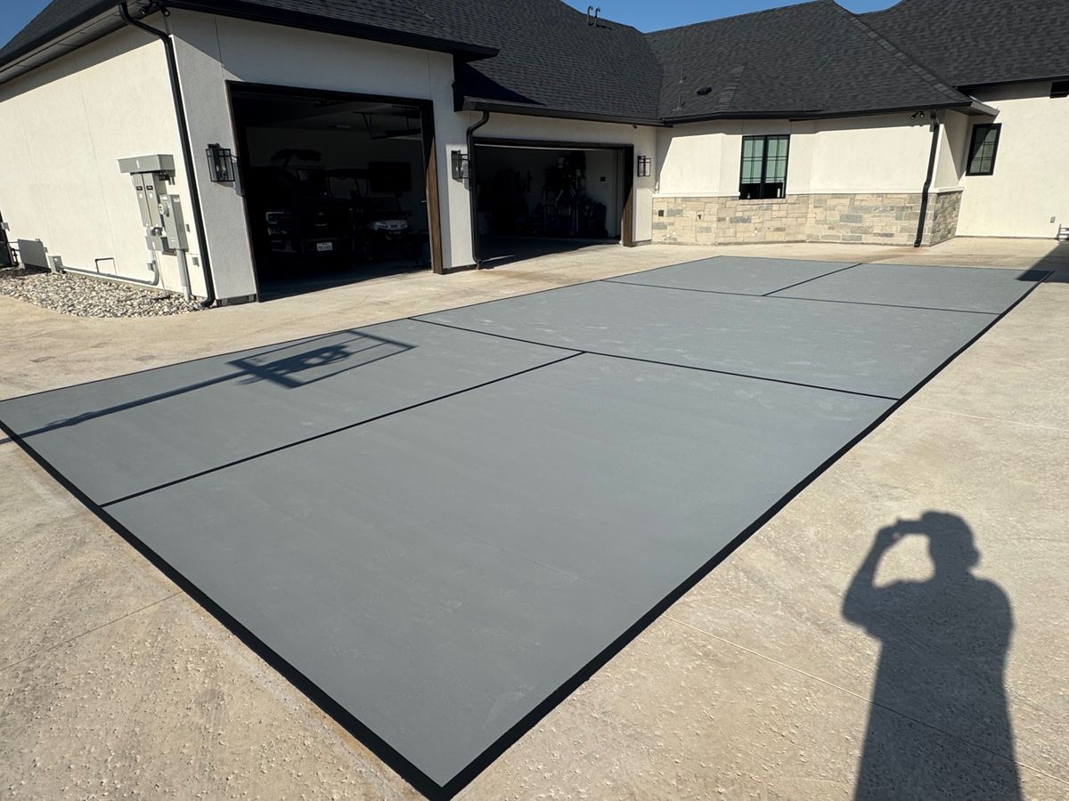 Sports Court Surfacing for EverCoat Surface Solutions in Fort Worth, TX