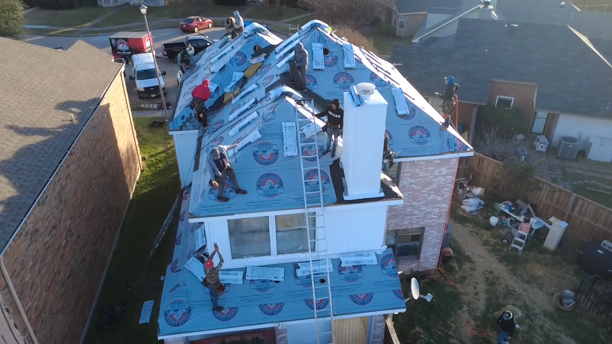 Roofing Installation for Major League Roofing in Frisco, TX