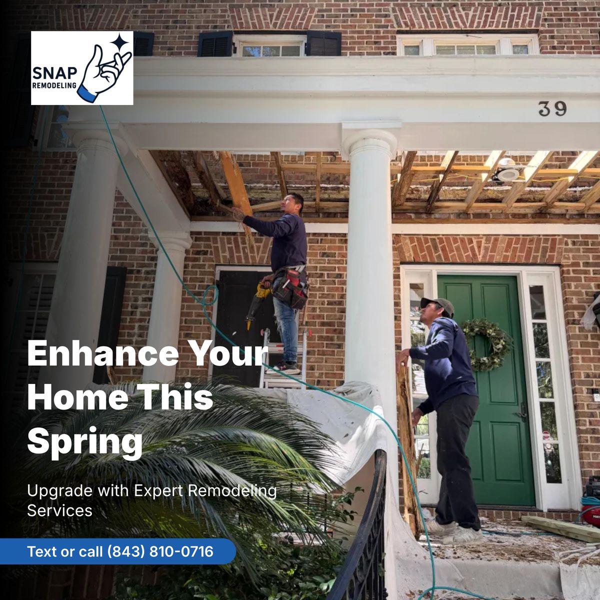 Carpentry for Snap Remodeling in Charleston, SC