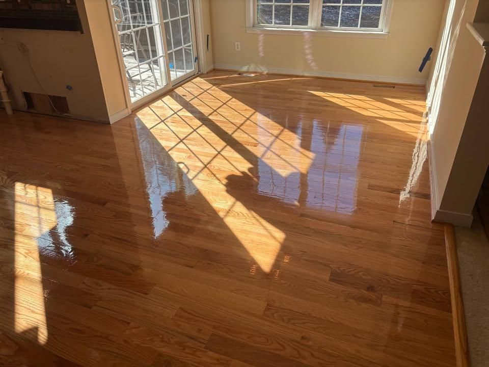 Refinishing hardwood flooring for Jason Tench Flooring LLC in Richmond, VA