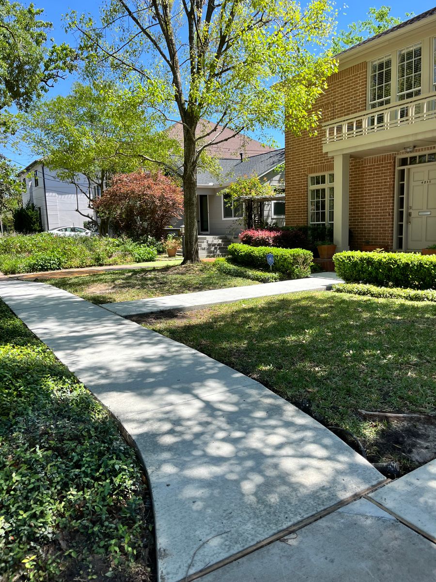 Walkways for BigTex Concrete Construction in Houston, TX