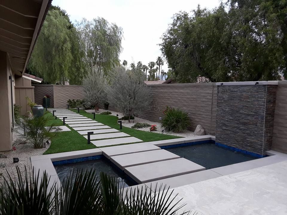 Retaining Wall Construction for EG Landscape in Coachella Valley, CA