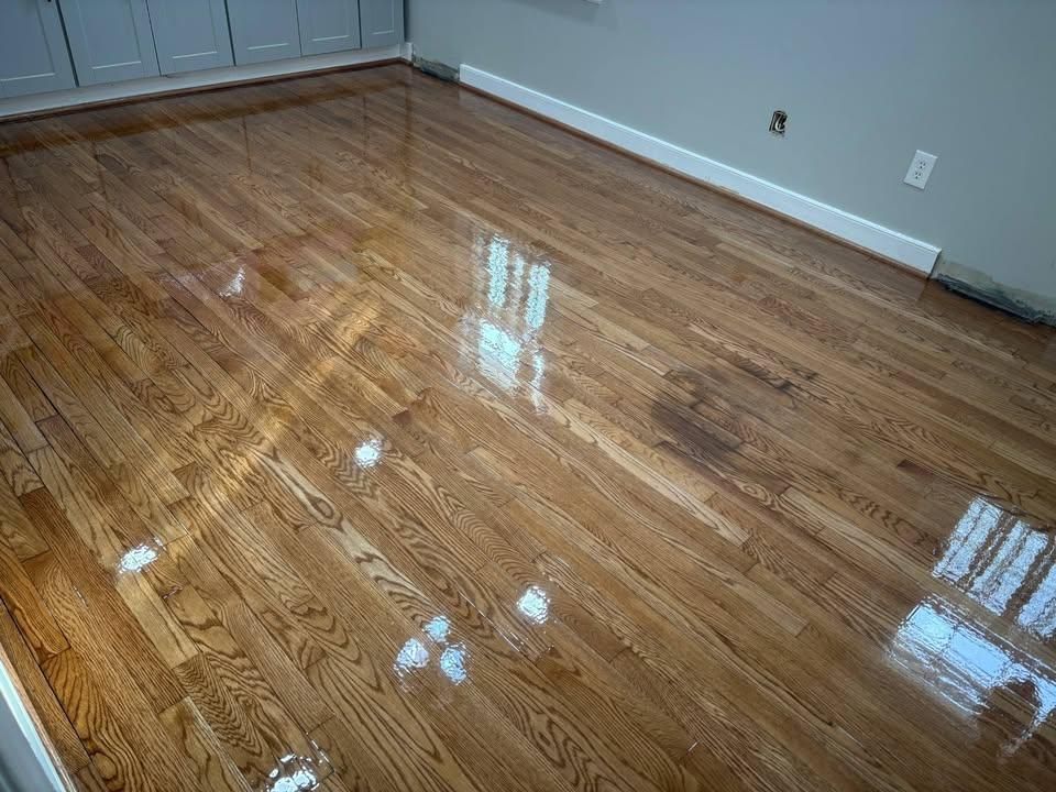 Refinishing hardwood flooring for Jason Tench Flooring LLC in Richmond, VA