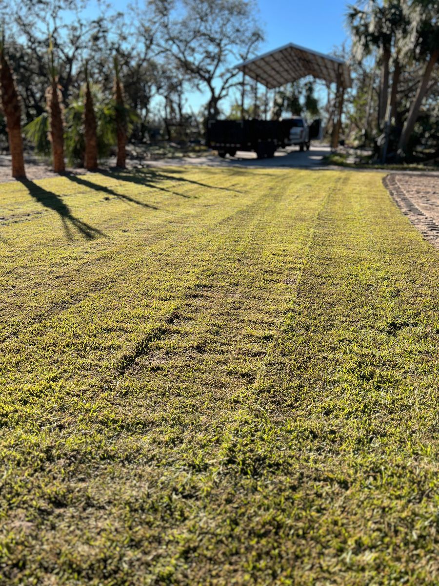 Sod Installation for Roberts Lawn & Landscape in Cross City, FL