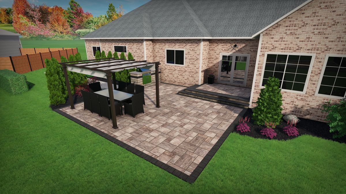 Outdoor Space 3D Renderings for Sunstone Construction in Oakland County, MI