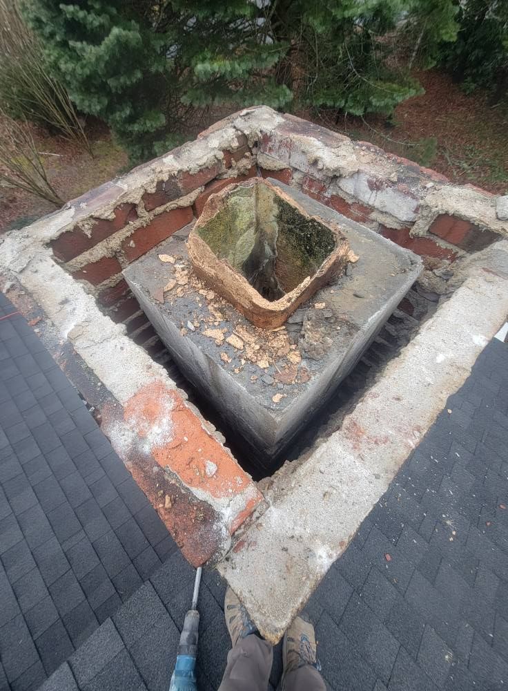 Chimner Rebuild for GPG Masonry in Sandwich, MA