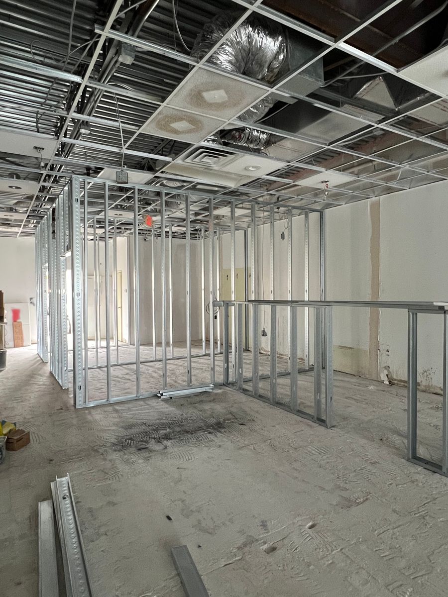 COMMERCIAL - metal framing __ drywall __ acoustical ceilings for VAN’S FRAMING AND DRYWALL, LLC in Jacksonville, FL