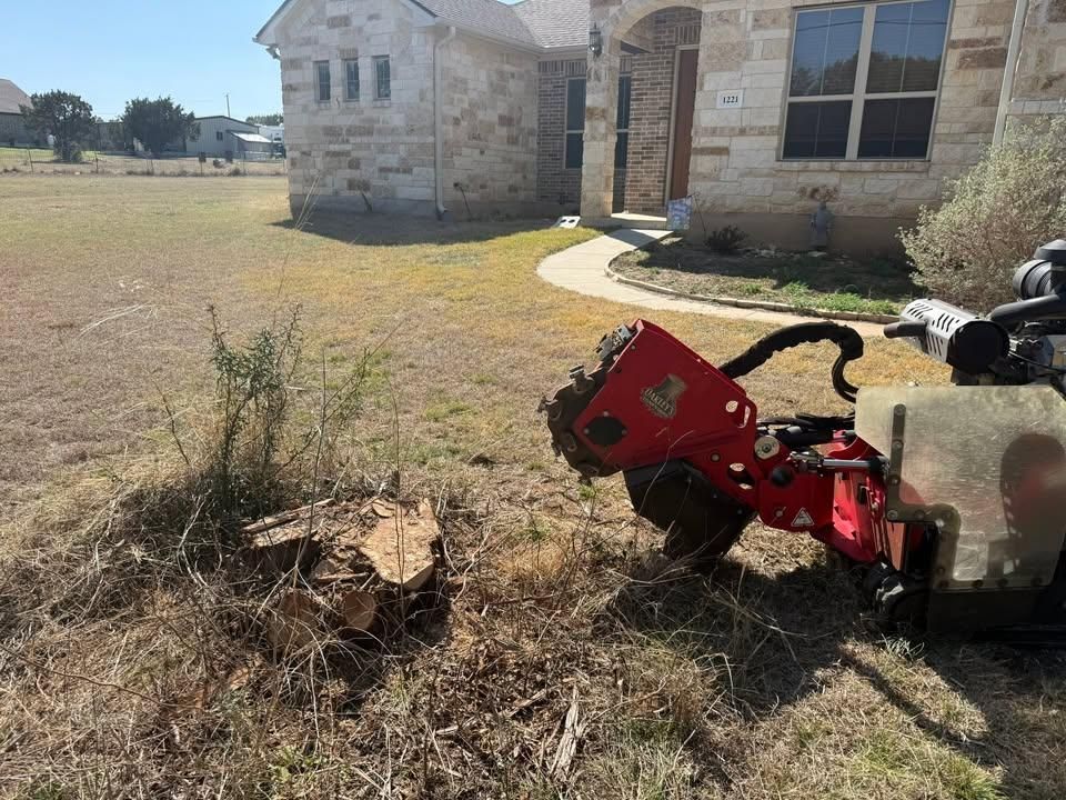 Tree Stump Grinding for Oakley’s Stump ‘N Grind in Leander, TX