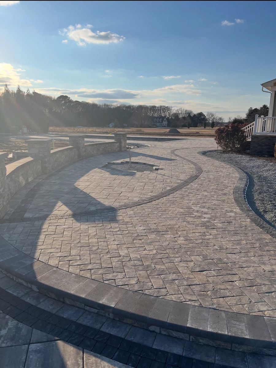 Patio Design & Construction for Broker Post Ground Crew in Sussex County, DE