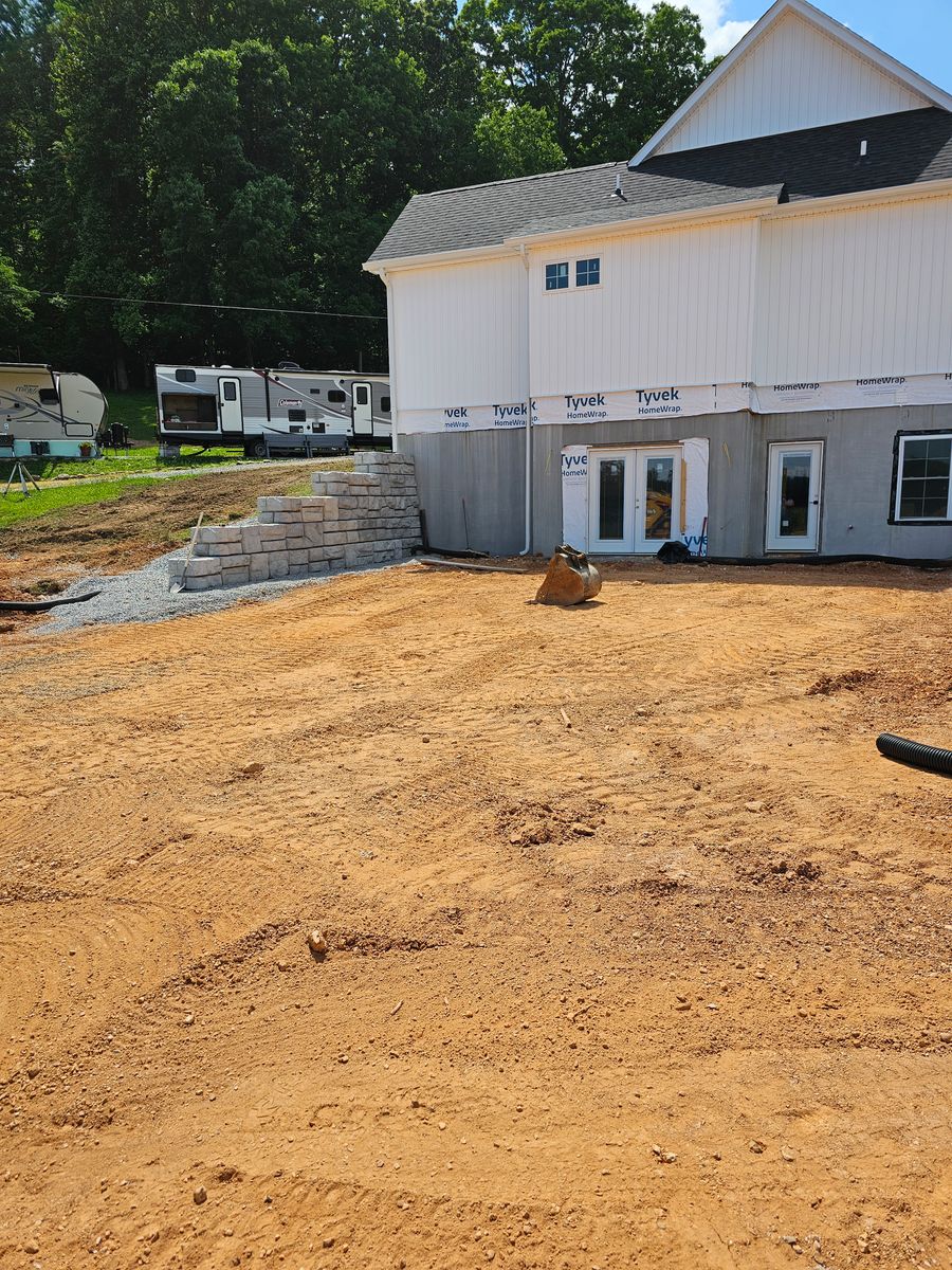 Retaining Walls for Walker Excavation in Tazewell, TN