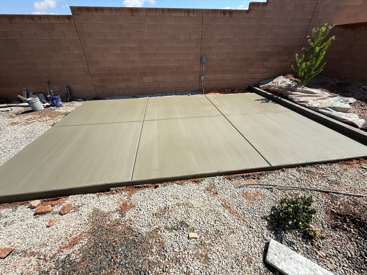 Concrete Installation for Longley Construction in Rio Rancho, NM