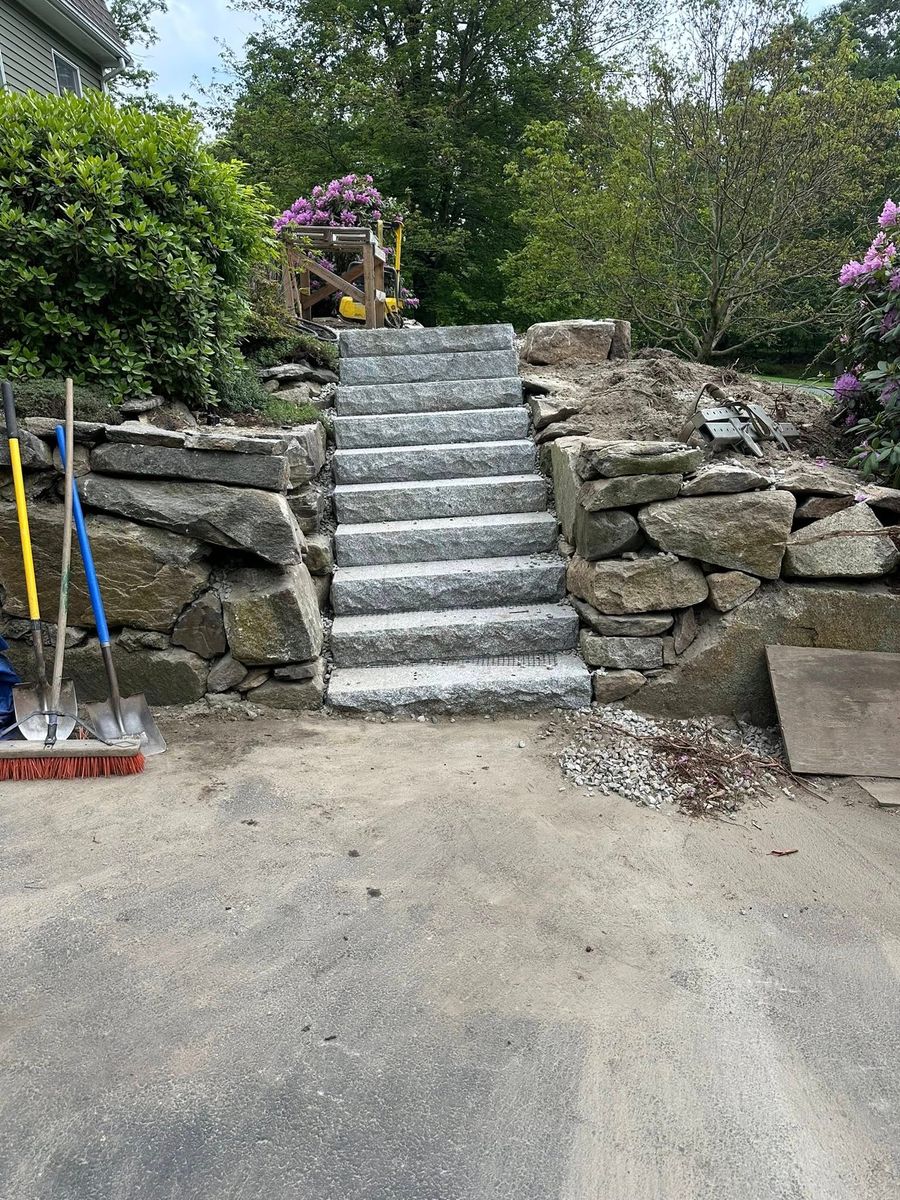 Walkway Design and Construction for Shawn's Landscaping in Mendon, MA