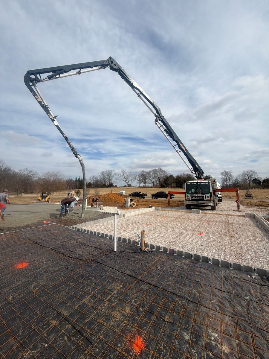 Boom Pumping for Williams Concrete Pumping in Knoxville, Tennessee