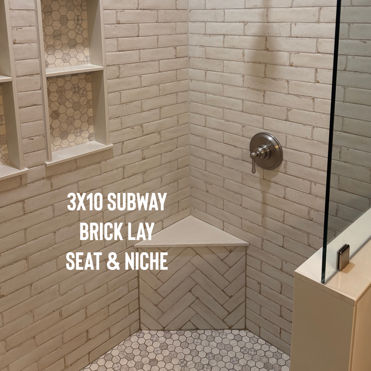 Shower Tiling for A-Otay Constructs in Lawrence County, TN
