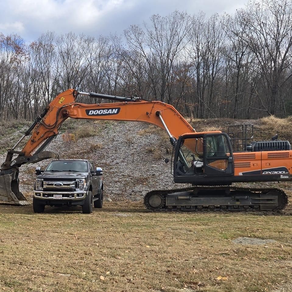Foundation Digging for MJS Excavating in Hardwick, MA