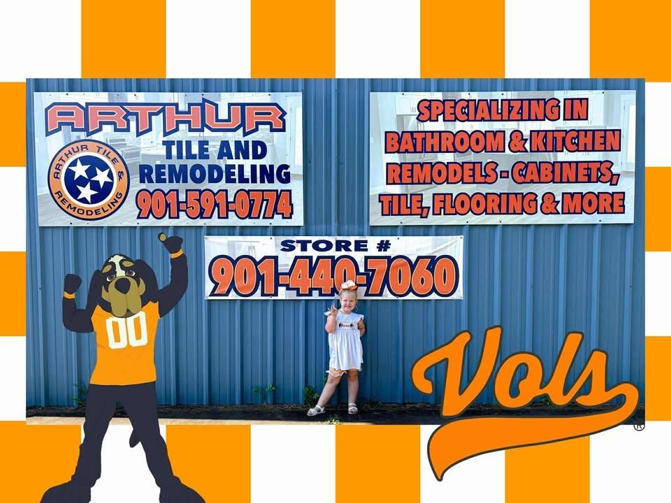 Custom Cabinet Design for Arthur Tile & Remodeling in Munford, TN