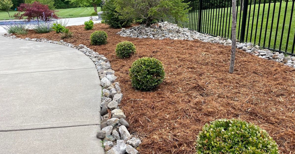 Mulch Installation for Lamb's Lawn Service & Landscaping in Floyds Knobs, IN