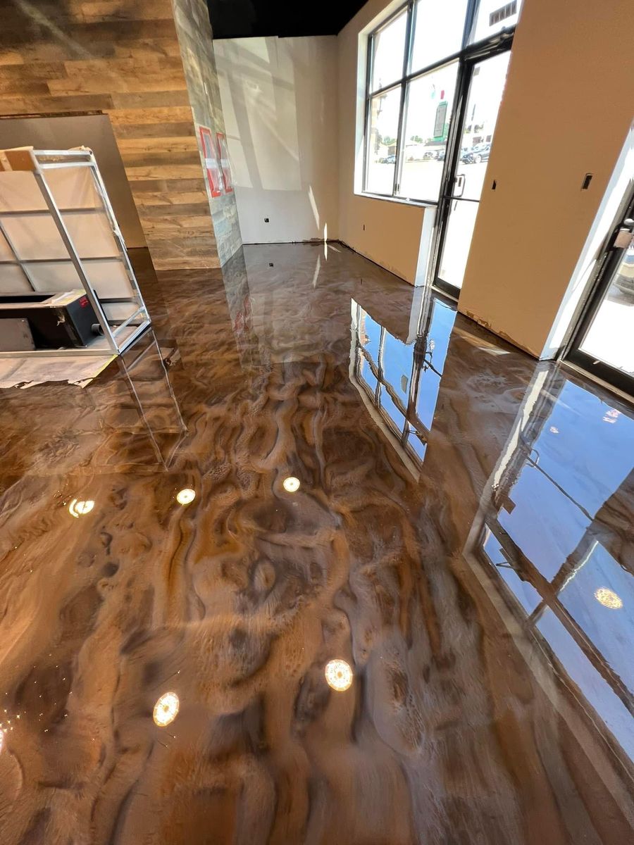Epoxy Floor Coatings for Texas Curb N Borders in Houston, TX