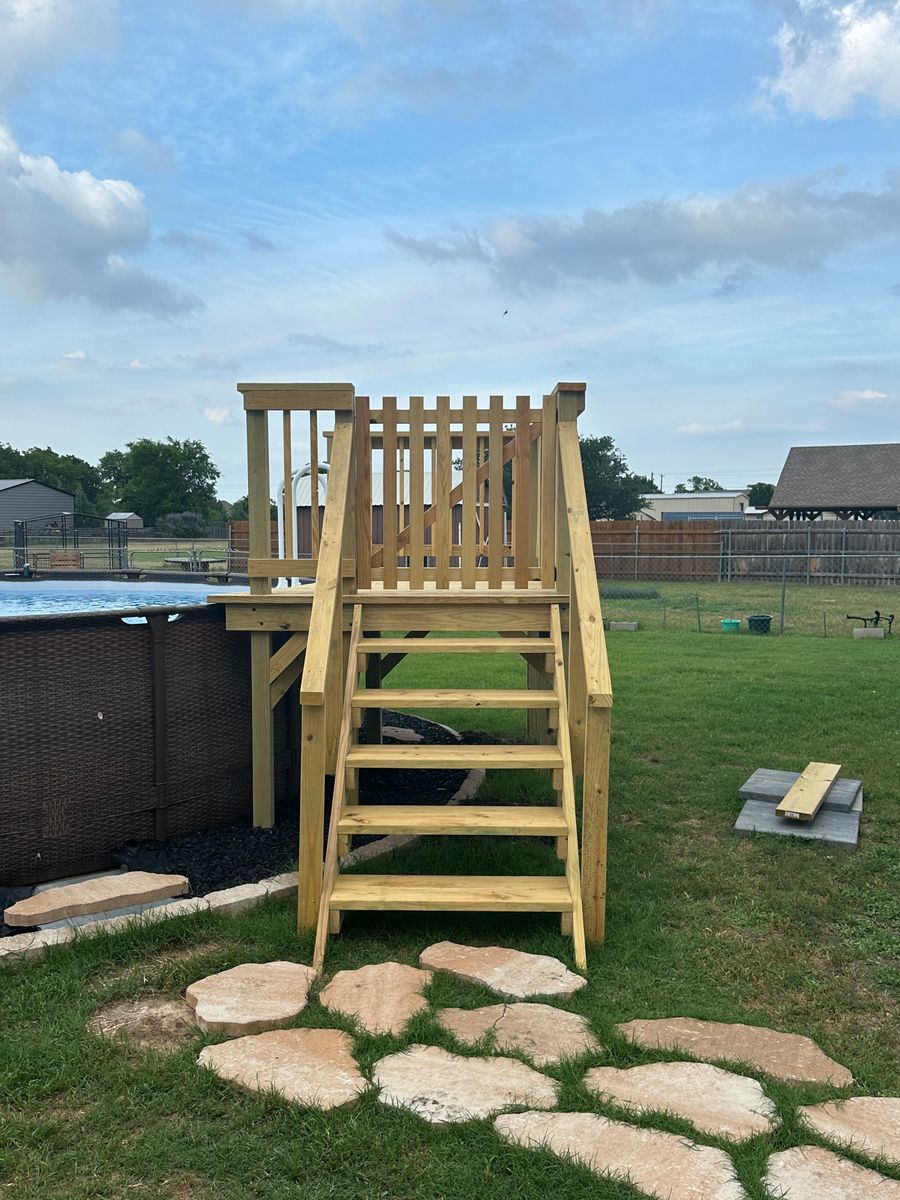 Deck Installation for Timberline Deck & Patio in Covington, TX