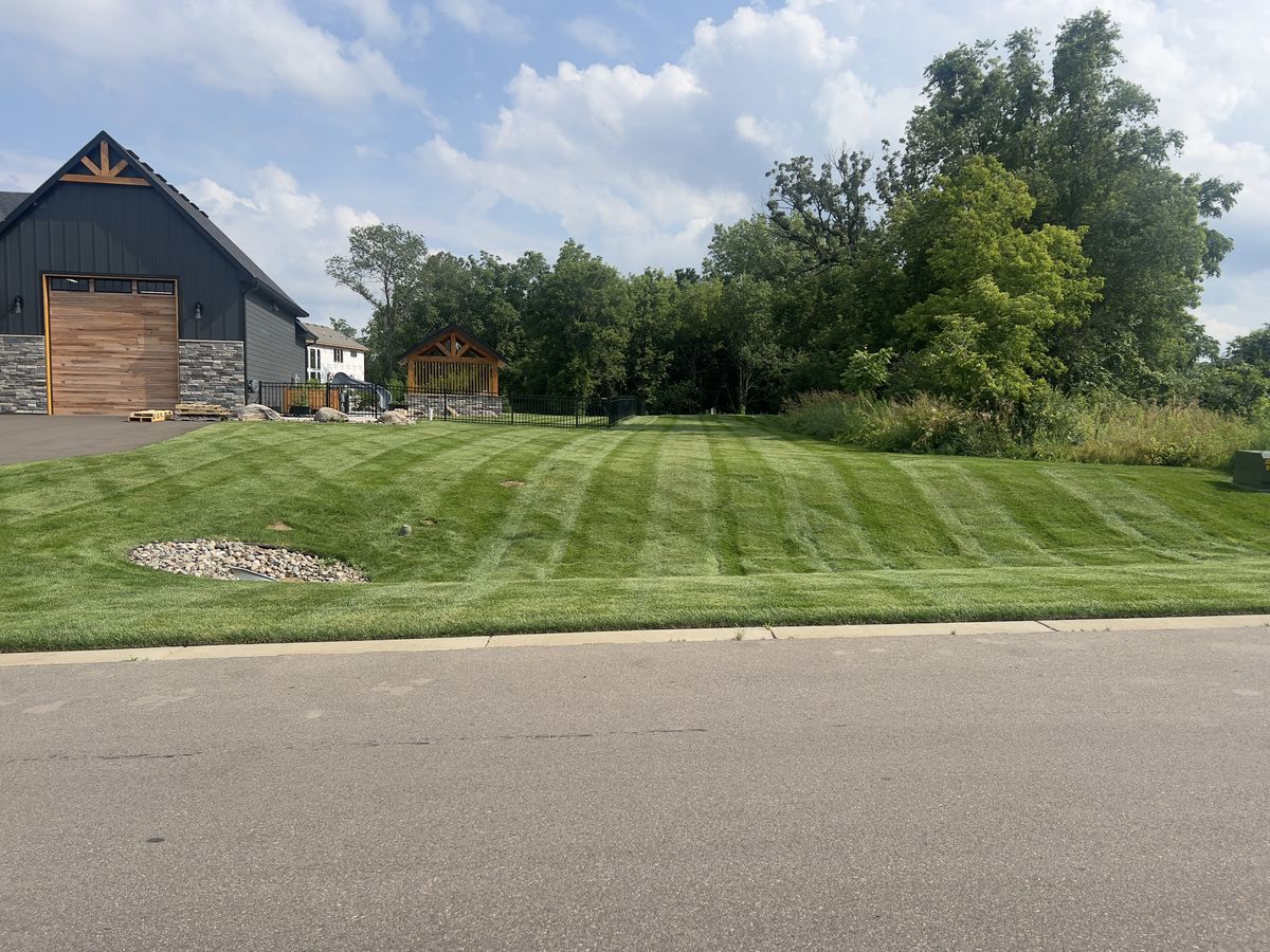 Mowing for Luke's Lawn Care and Landscape in Andover, MN