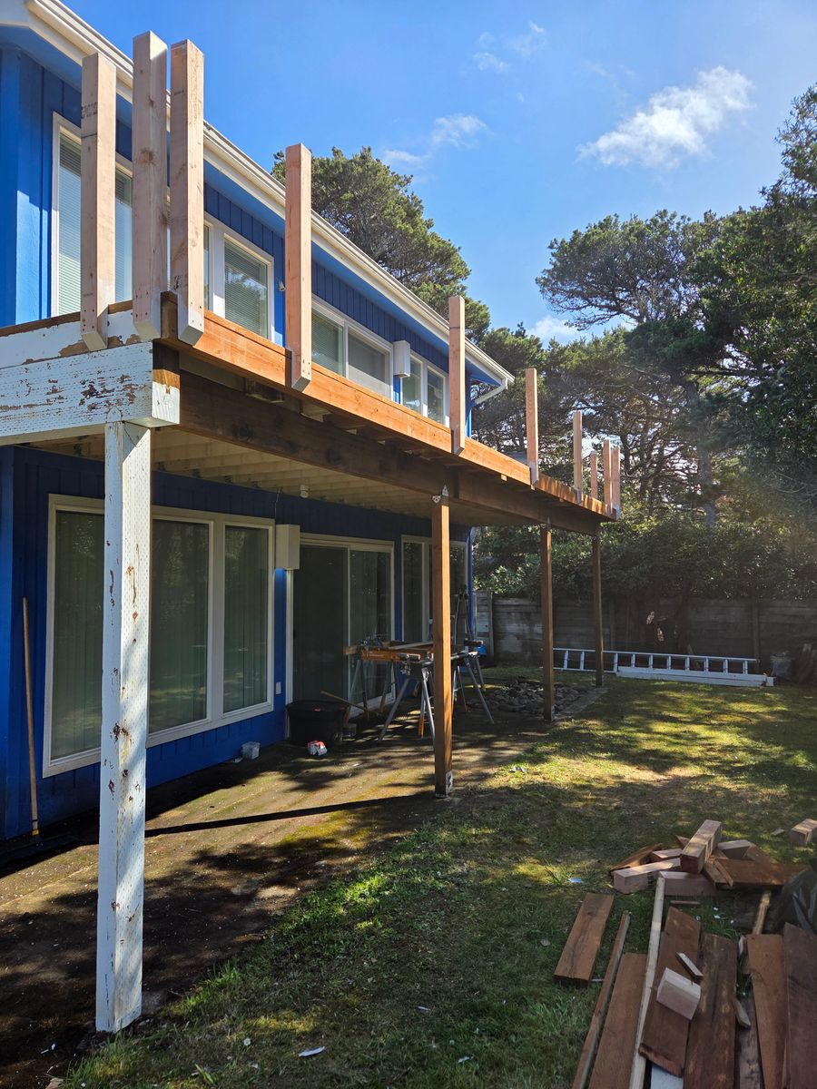 Deck Installation for BTC Construction in Florence, OR