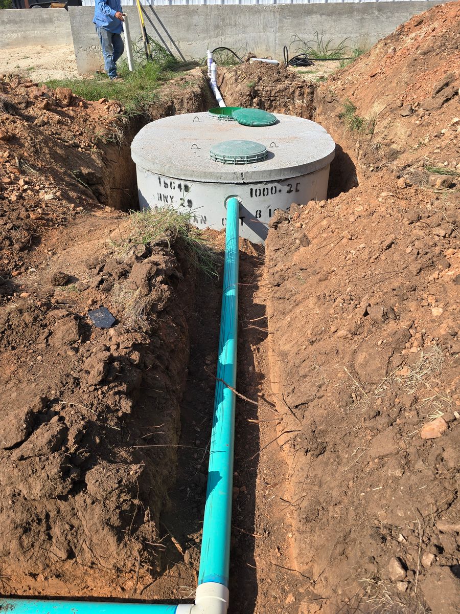 Trenching for Evant Backhoe & Construction in Evant, TX