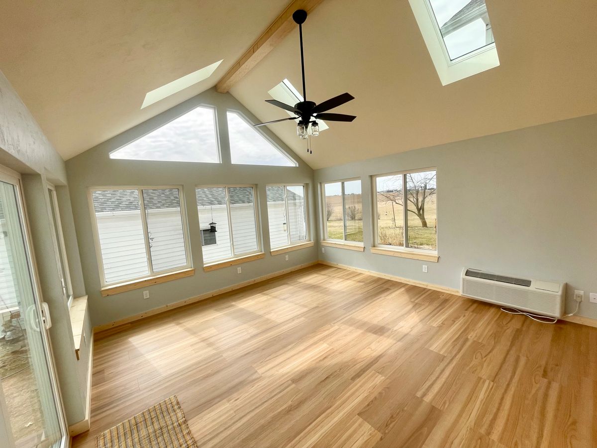 Sun Room Building for Tru Frame Outdoor Structures in Menasha, WI