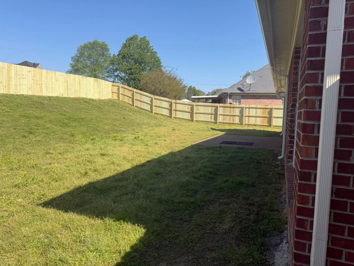 Fence Installation for Frontline Fencing LLC in Hernando, MS