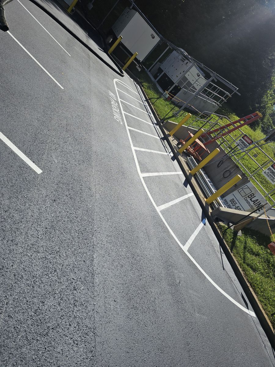 ADA Pavement Markings for Stripe A Lot in Knoxville, TN