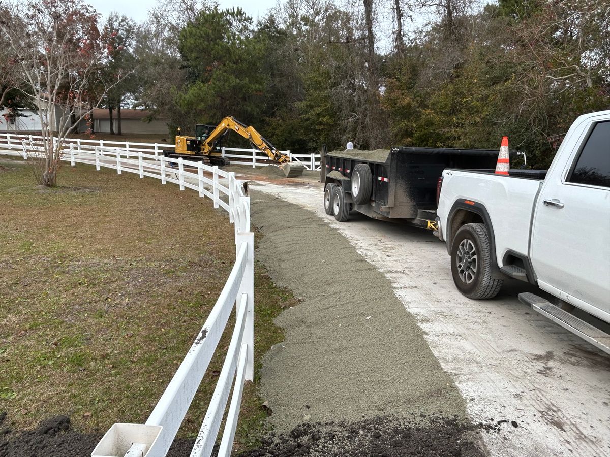 Land Clearing/Grading for Top Notch Landscape in Sneads Ferry, NC