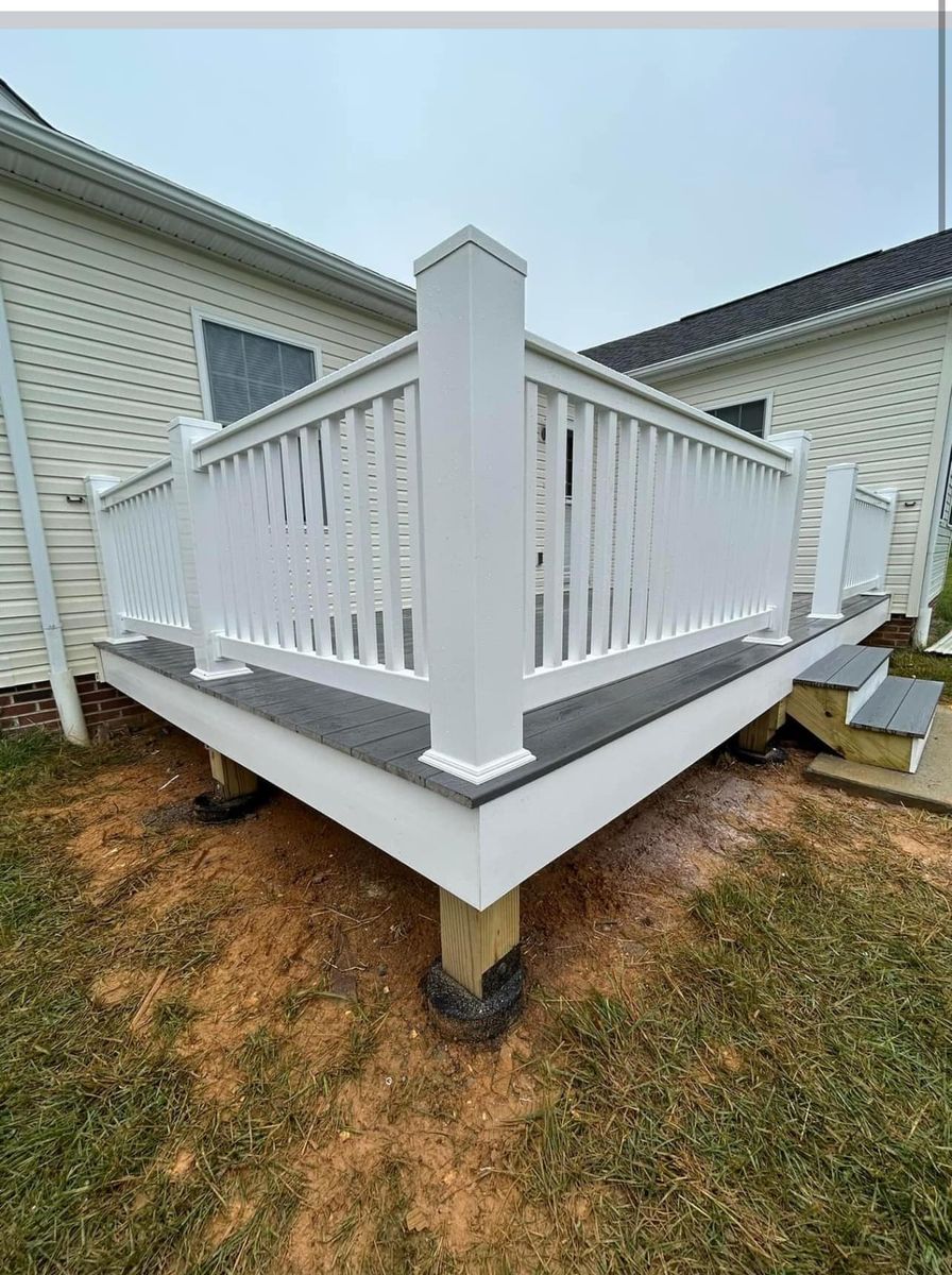 Deck & Patio Installation for E&H Contracting in Staunton, VA