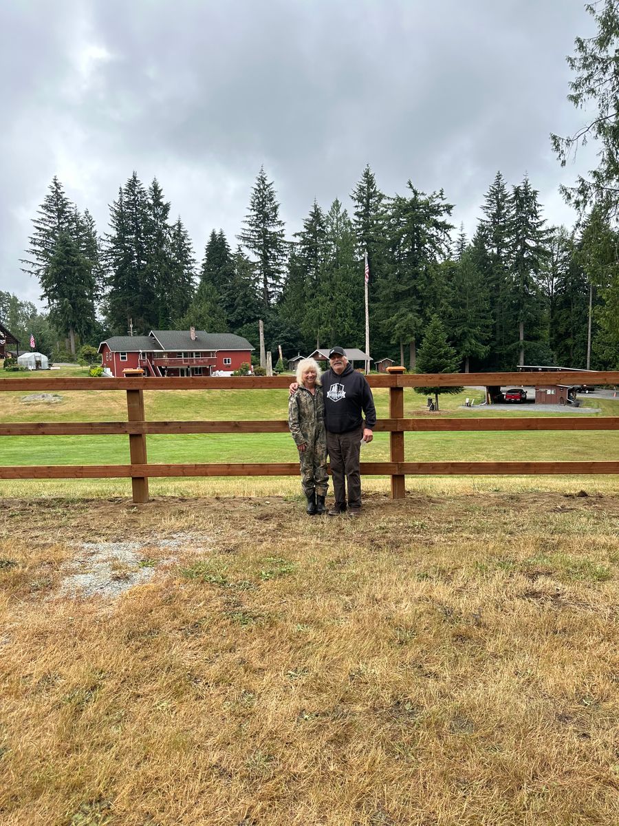 Fence Installation for McBride and Sons Fence in Camano, WA