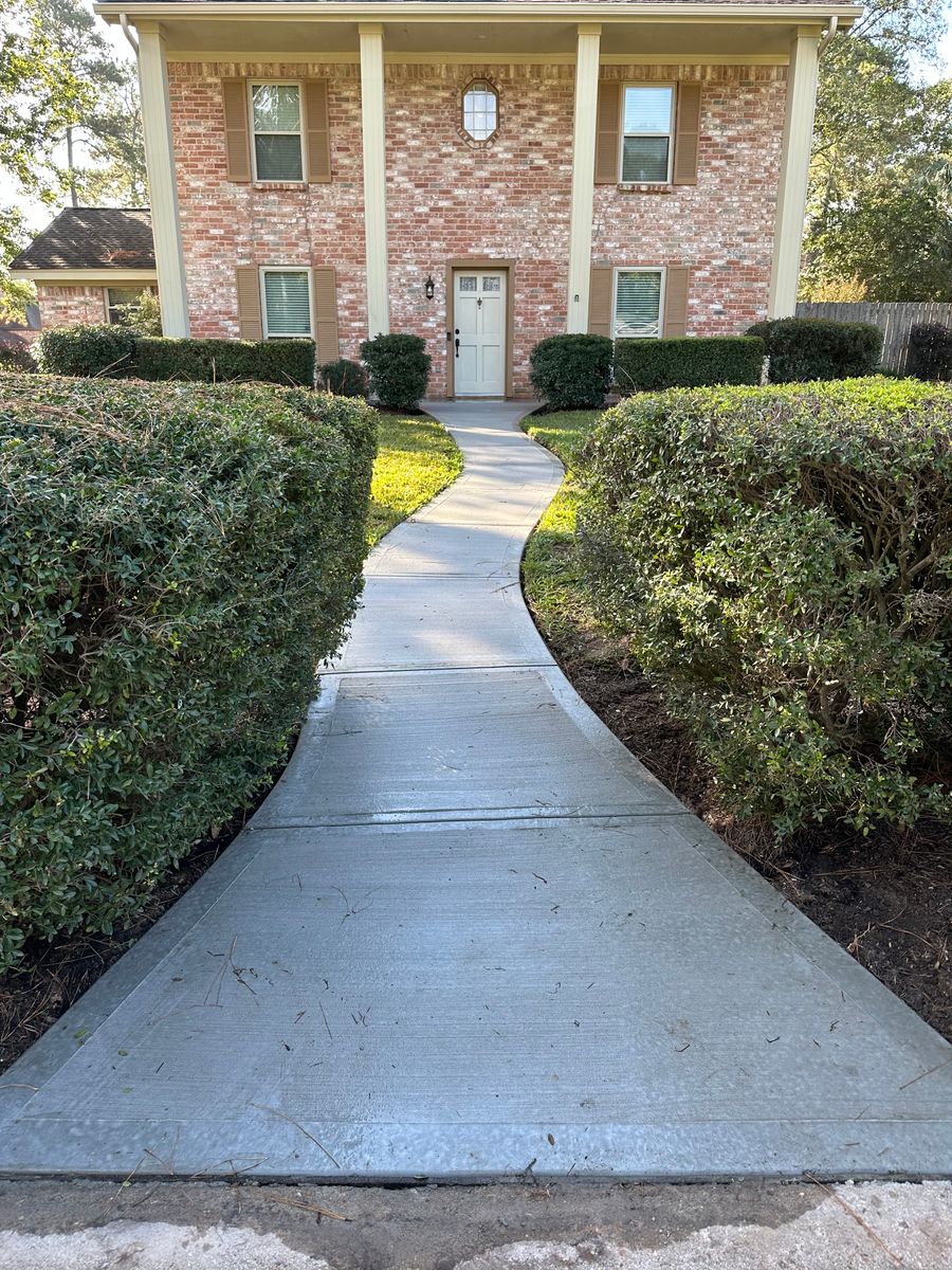 Walkways for BigTex Concrete Construction in Houston, TX